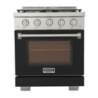 Kucht 30" KFX-X Series Pro Style Natural Gas Range - Stainless Steel/Black-New true simmer burners for precise low heat cooking