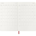 Moleskine - 2026 Agenda semainier Classic 12 mois à couverture souple - 5" x 8.25" - Rouge écarlate-Autocollants pour personnaliser votre emploi du temps et autocollants « année » pour le dos du carnet