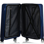 CHAMPS Luggage Iconic II 3-Piece Hardside 8-Wheeled Expandable Luggage Set - Navy-Expansion on all 3 pcs