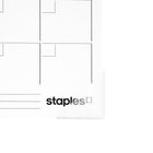 Staples Undated 22" x 17" Desk Pad - Bilingual - 36 pages-22" x 17"