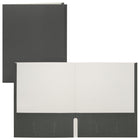 Staples Twin Pocket Portfolio - Letter Size - Black-Paper cover with black exterior