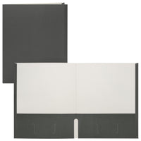 Staples Twin Pocket Portfolio - Letter Size - Black-Paper cover with black exterior