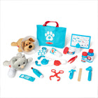 Melissa & Doug Examine and Treat Pet Vet Play Set-Includes stethoscope, thermometer, syringe, ear scope, tweezers, clamp, cast, bandages, “treatments,” “ointments,” and reusable double-sided checklist for office visits