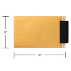 Staples #0 Bubble Envelope with QuickStrip Flap - 6" L x 9" W - Kraft Brown - 12 Pack-bubble roll lining provides added protection for fragile items during shipping and storage