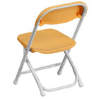 Flash Furniture Kids Folding Chair, Yellow Plastic (YKIDYL)-Metal, Plastic