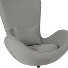 Flash Furniture Egg Series Side Reception Chair - Light Grey Fabric-Pillow Size: 12-13"W x 8-10"H x 2" Thick