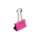 JAM Paper Colourful Binder Clips - Medium - 1 1/4" - Pink - 15 Pack-Size: Medium 1.25 inch (32mm) | Easily spring back into shape when removed