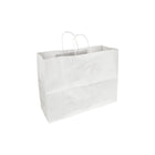 Eddie's - Sacs à provision en papier recycle - 16 po x 6 po x 12 po - Blanc - Paquet de 100-Nos sacs cabas en papier blanc ont un grammage de 120 g/m2