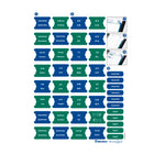 Blueline 2026 MiracleBind CoilPro 16-Month Monthly Refillable Planner - 9-1/4" x 7-1/4" - Black - Bilingual-Self-adhesive laminated tabs and storage pocket