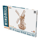 EWA Eco-Wood-Art Windmill 3D Wooden STEM Construction Kit - Set of 227-Eco-friendly sustainable material made of plywood. No messy glue required