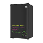 Arctic Chef 3.2 CU FT Dry Eraser Board Mini Refrigerator with Neon Markers (ACFR326-BLACK)-Adjustable thermostat helps you find the right temperature for your food