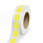 JAM Paper - Rouleaux d'étiquettes standard - en forme de ruban - 1 5/8 x 2 - jaune fluo - 125 étiquettes/rouleau-Couleur : Jaune fluo | Faites ressortir votre courrier avec des étiquettes d'adresse d'expédition colourées.