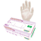 Ronco VE2 General Purpose Vinyl Gloves - Clear - Large - 100 Pack-Clear