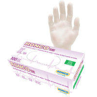 Ronco VE2 General Purpose Vinyl Gloves - Clear - Large - 100 Pack-Clear