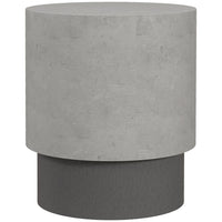 HOMCOM Concrete Finish Side Table - Grey-Our product boasts an imitation concrete effect for a sleek and organic aesthetic