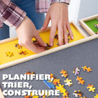 Puzzle Ready - Table en bois pour casse-tête - 41 x 32 in, pour un casse-tête de 2000 pièces-Protège votre chef-d’œuvre des animaux de compagnie et des enfants Le tapis de casse-tête sécurisé garantit que votre casse-tête reste en place, vous permettant de vous concentrer sur le plaisir sans souci