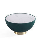 Manhattan Comfort Anderson 28.15" Modern Leatherette Upholstered Coffee Table - Green-Mix and Match with Manhattan Comfort End Tables