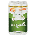 Cascades Tuff Enviro Jumbo Kitchen Roll Paper Towels - 100% recycled - 105 Sheets - White - 4 Packs of 6 Rolls - 24 Rolls-Ecologo UL certified 