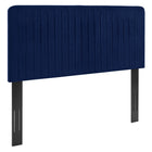Modway Milenna Channel Tufted Performance Velvet King/California King Headboard - Navy-Channel Tufted King/California King Headboard