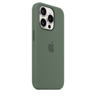 Apple - Étui en silicone avec MagSafe pour iPhone 15 Pro - Cypress-La finition soyeuse et douce au toucher de l'extérieur en silicone est agréable au toucher