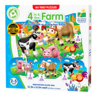 University Games The Learning Journey My First Puzzle: 4-in-a-box: Farm - Farm Animal Recognition Puzzle For Kids - Interactive Farm Puzzle For Toddlers-Builds tactile, motor, thinking, and learning skills