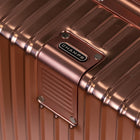 CHAMPS Elite Collection Aluminium Carry-on Luggage Case - Rose Gold-Interior compression system