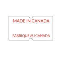 Wamaco - Motex 5500 label - Fabriqué au Canada - 7/8 po x 7/16 po - blanc - texte en rougue - paquet de 10-Qualité - Ces étiquettes de prix sont fabriquées à partir de papier de qualité commerciale, ce qui permet d'obtenir un marquage net
