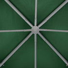 Outsunny 10' L x 10' W Square 2-Tier Gazebo Canopy Replacement Top Cover - Green-Lightweight and portable