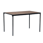 Homy Casa 47.2" Minimalist Computer Desk - Walnut Finish-Spacious Work Surface: The 47.2" x 29.5" tabletop provides ample room for laptops, books, and other work essentials, offering plenty of space for productivity