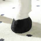 Qaba Standing Ride-On Horse with Neighing Sound and Soft Padding - Brown-Filling with PP cotton for comfort