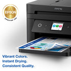 Epson T222 Ink Cartridge - Standard Capacity - Yellow-Sharp text and brilliant colour for high-quality results, fast-drying ink