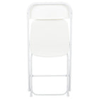 Flash Furniture – Chaise pliante Hercules en plastique de qualité supérieure d’une capacité de 800 lb, blanc, 4/pqt-Capacité de poids : 800 lb