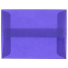 JAM Paper A6 Translucent Vellum Invitation Envelopes - 4.75" x 6.5" - Primary Blue - 25 Pack (PACV657)-Color: Primary Blue