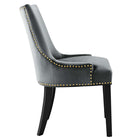 Modway Marquis Performance Velvet Dining Chairs - Grey - 2 Pack-Non-Marking Foot Caps