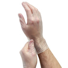 Suretouch 240 Series Vinyl Powder Free Disposable Gloves - Medium - Clear - 100 Pack-Ambidextrous