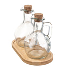 Splash 2 Piece Glass Oil & Vinegar Set with Tray-5