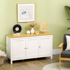 HOMCOM 47.2" L Sideboard Buffet Storage Cabinet - White-Use it as a hallway cabinet, a sideboard, an accent cabinet and more