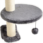 PawHut Cat Wall Shelf with Scratching Post, Play Balls and Platforms - Dark Grey-Supported cats up to 11 lbs. (5 kg): 