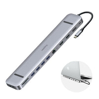 Kopplen 13-in-1 USB-C Docking Station-The USB-C Power Delivery port supplies up to 100W of charging power, which is sufficient for powering most modern laptops and fast-charging compatible devices