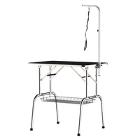 PawHut - Table de toilettage avec bras réglable en hauteur de 8 à 39 pouces-Barre réglable en hauteur de 7,9 po 