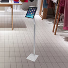 Futech Floor iPad Stand - 10" x 7" - Silver-Material: Metal
