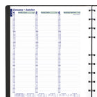 Blueline 2027 MiracleBind 12-Month Weekly Planner Appointment Book with Twin-Wire Binding - 10-3/4" x 8-1/8" - Black - Bilingual-Self-adhesive laminated tabs
