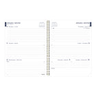 Blueline 2027 Weekly/Monthly Planner with Gold Twin-Wire Binding - 11" x 8-1/2" - Minimalist-Project Planner, to-do, passwords, contacts and notes section