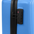 Bugatti Alexandria Collection 21.5" Hardside Carry-on – Blue-Reinforced top carrying handle