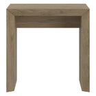 Hudson&Canal - Table d'appoint rectangulaire Oswin de 56 cm de largeur, , en chêne gris vieilli-La table est fabriquée à partir de matériaux MDF de haute qualité et durables