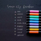Zebra Sarasa Clip Decoshine Gel Retractable Pen - Pink-0.5mm fine point tip with smooth writing