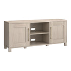 Hudson&Canal Chabot TV Stand for TV's up to 65" - Alder White-Features two doors with enclosed cabinets and 6 shelves for ample storage