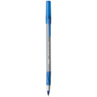 BIC Ultra Round Stic Grip Ballpoint Stick Pens - 1.2mm - Blue - 12 Pack-Tungsten carbide ball point ensures durability and smooth writing