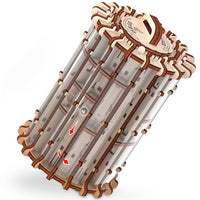 Mr.Playwood - Puzzle STEM 3D en bois Labyrinthe à défilement et à trous - Lot de 100-Modèle STEM 3D écologique à assembler et personnaliser à l'école ou à la maison