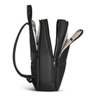 Champs Onyx Leather Classic Backpack - Black-Inner mesh zippered pocket